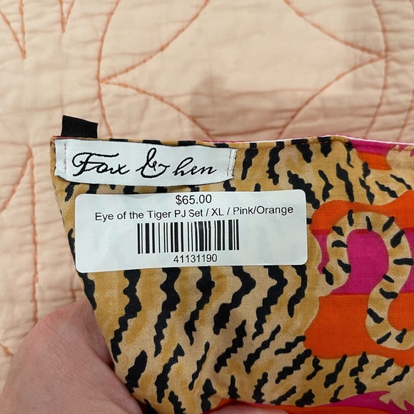 Fox & Hen women’s cotton pajama set - Picture 6 of 9